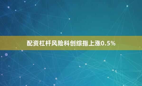 配资杠杆风险科创综指上涨0.5%