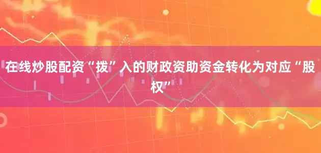 在线炒股配资“拨”入的财政资助资金转化为对应“股权”