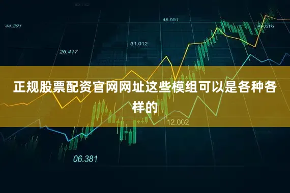 正规股票配资官网网址这些模组可以是各种各样的